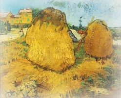 Haystacks by Van Gogh